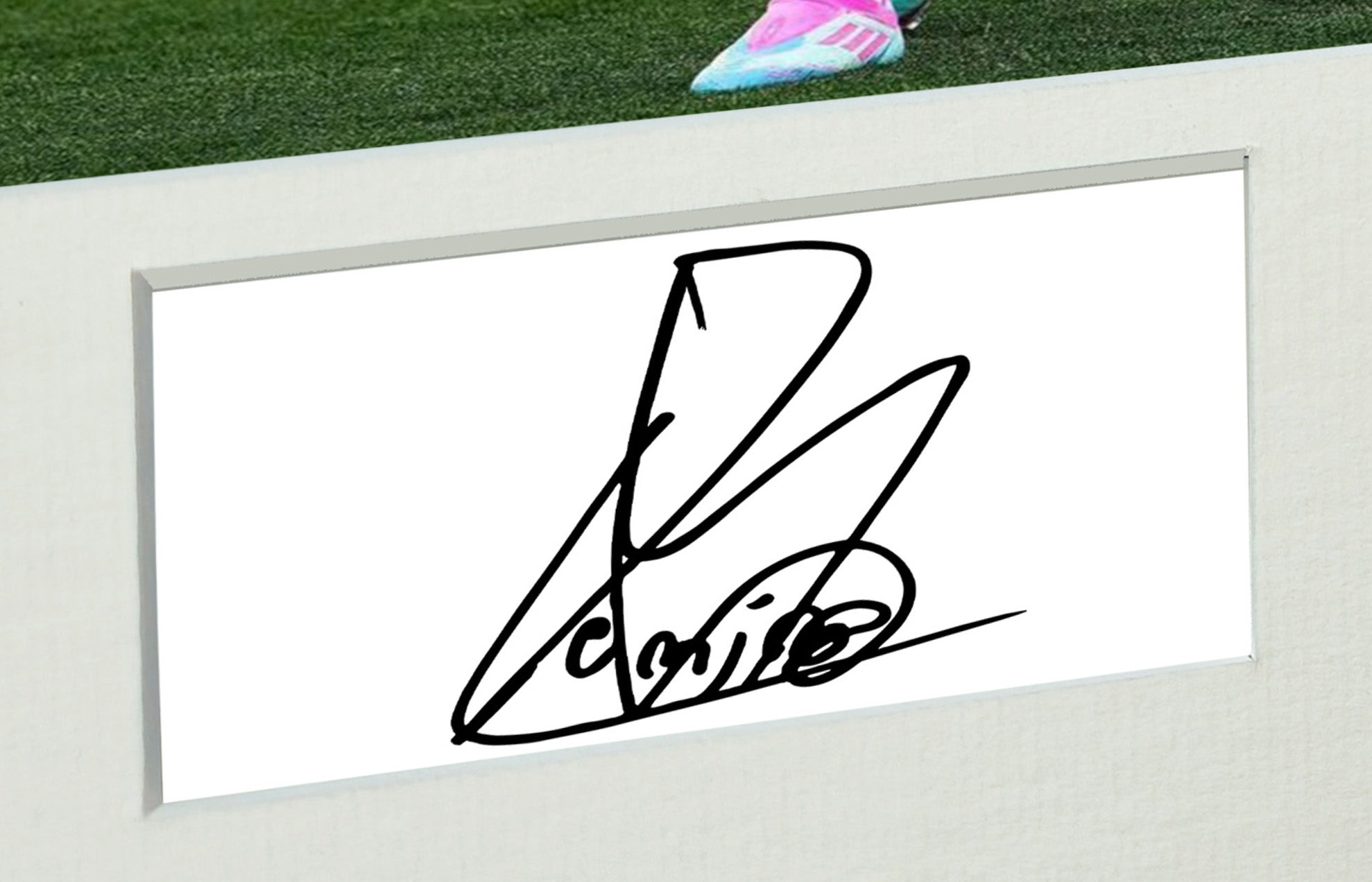 Lamine Yamal 2025 Barcelona Logo Mount Signed Autographed Photo Photograph Picture Frame Poster Football Soccer Gift