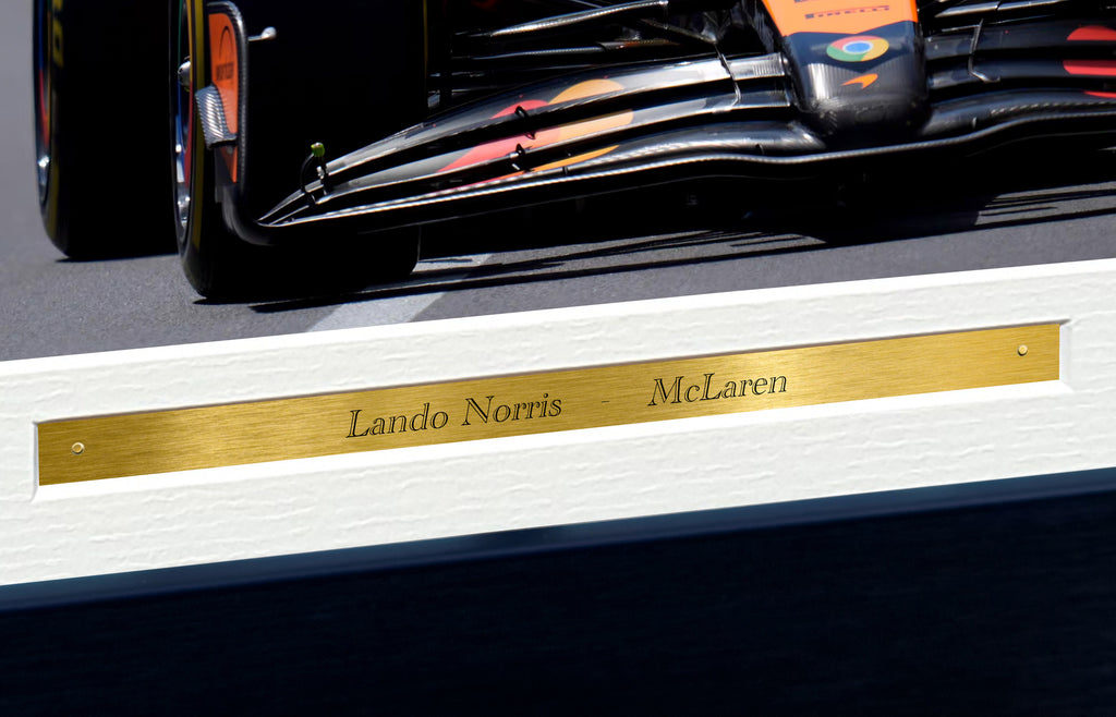 12x8 A4 Lando Norris Grand Prix McLaren Car Autographed Signed Signature Photo Photograph Picture Frame Racing Formula 1 F1 Poster Gift 3