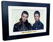 Load image into Gallery viewer, 12x8 A4 Liam Gallagher Noel Gallagher Oasis Live 25 Singer Popstar Music Signed Autographed Autograph Signature Picture Frame Photograph Photo Poster Gift 1