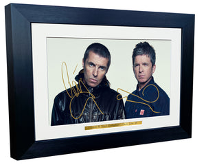 12x8 A4 Liam Gallagher Noel Gallagher Oasis Live 25 Singer Popstar Music Signed Autographed Autograph Signature Picture Frame Photograph Photo Poster Gift 1