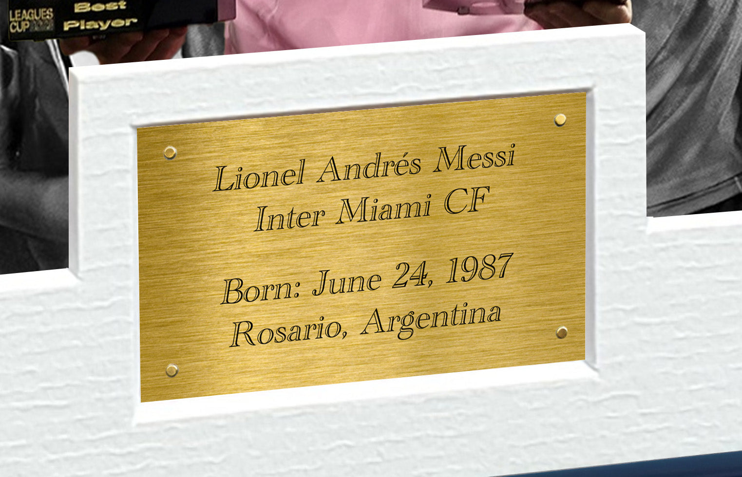 12x8 A4 Lionel Messi Inter Miami CF Celebration Signed Autograph Photo Photograph Picture Frame Poster Gift