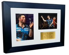 Load image into Gallery viewer, 2x8 A4 Luke Humphries &quot;Cool Hand&quot; Darts PDC WDF Signed Autograph Photo Photograph Picture Frame Poster Gift Triple G