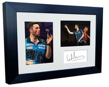 Load image into Gallery viewer, 2x8 A4 Luke Humphries &quot;Cool Hand&quot; Darts PDC WDF Signed Autograph Photo Photograph Picture Frame Poster Gift Triple