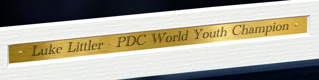 12x8 A4 Luke Littler "The Nuke" Darts PDC WDF Signed Autograph Photo Photograph Picture Frame Poster Gift Throwing