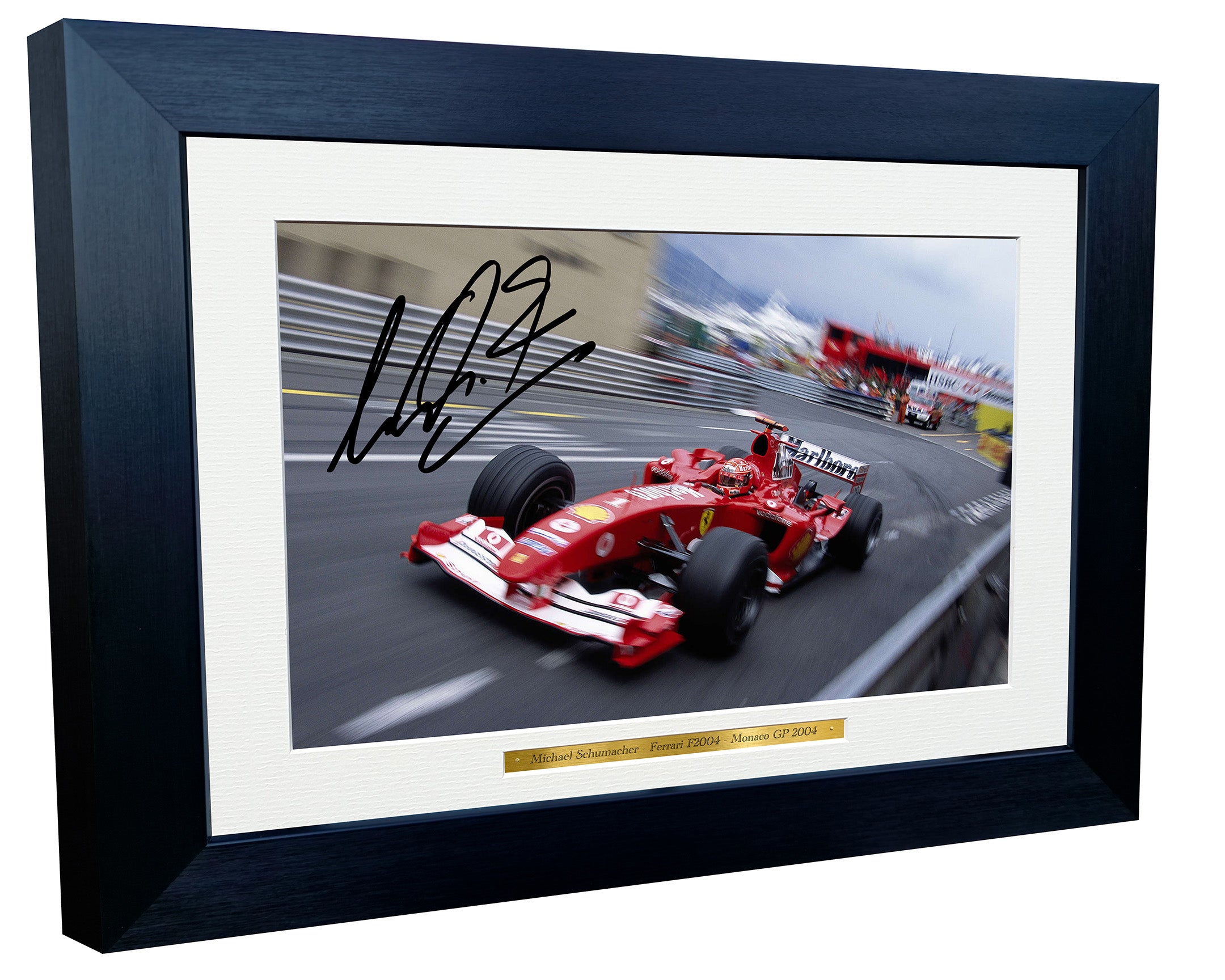 A4 12x8 Michael Schumacher Ferarri Monaco Grand Prix 2005 Team Signed Photo Photograph Picture Formula 1 F1 Col
