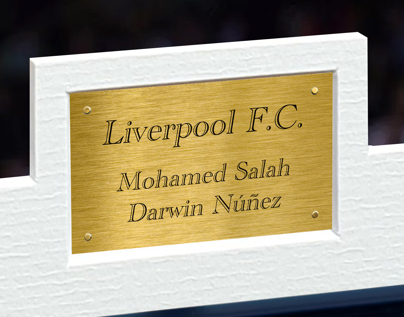 12x8 Signed Mo Salah Darwin Nunez Celebration Liverpool F.C Photo Photograph Picture Frame Football Soccer Poster Gift Triple