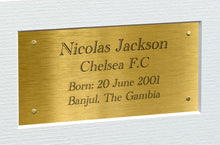 Load image into Gallery viewer, 12x8 A4 Nicolas Jackson Chelsea FC Signed Autographed Photo Photograph Picture Frame Poster Gift Triple G