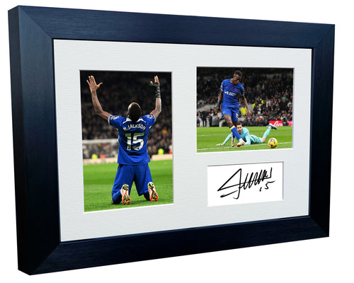 12x8 A4 Nicolas Jackson Chelsea FC Signed Autographed Photo Photograph Picture Frame Poster Gift Triple