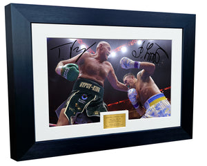 12x8 A4 Oleksandr Usyk Tyson Fury Undisputed World Heavyweight Champion Autographed Signed Signature Photo Photograph Picture Frame Boxing Poster Gift 4