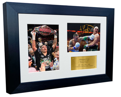 12x8 A4 Oleksandr Usyk Undisputed World Heavyweight Champion Autographed Signed Signature Photo Photograph Picture Frame Boxing Poster Gift Triple G 2