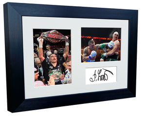12x8 A4 Oleksandr Usyk Undisputed World Heavyweight Champion Autographed Signed Signature Photo Photograph Picture Frame Boxing Poster Gift Triple 1