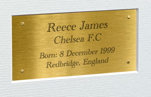 12x8 A4 Reece James Chelsea FC Signed Autographed Photo Photograph Picture Frame Poster Gift Triple G