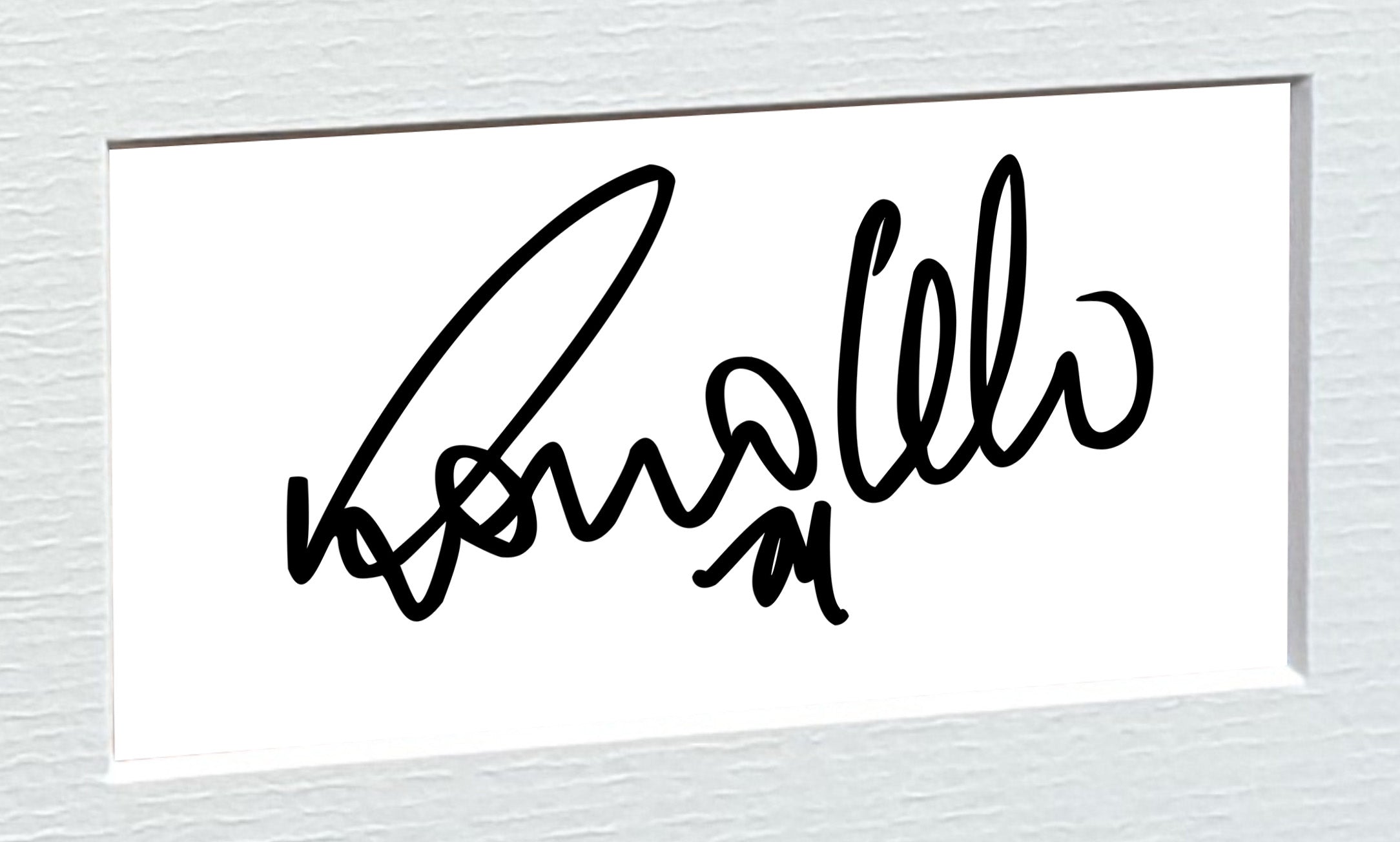 12x8 A4 Signed Ronaldo Nazário Real Madrid Autographed Autograph Signed Signature Photograph Photo Picture Frame Football Soccer Poster Gift