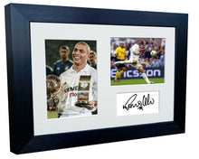 Load image into Gallery viewer, 12x8 A4 Signed Ronaldo Nazário Real Madrid Autographed Autograph Signed Signature Photograph Photo Picture Frame Football Soccer Poster Gift