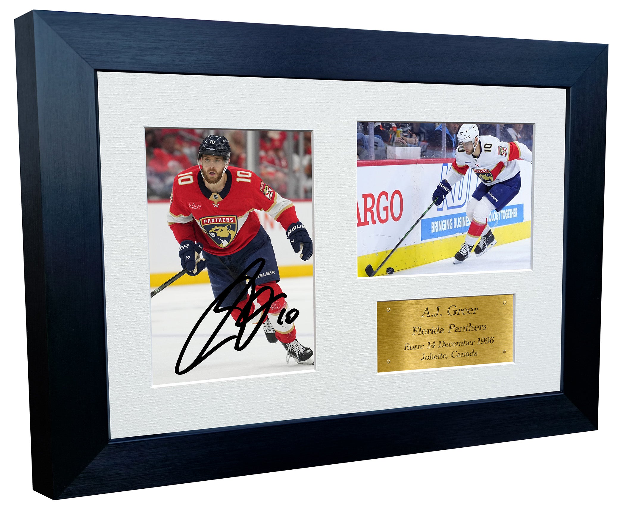 Kitbags & Lockers 12x8 A4 A.J. Greer Florida Panthers Stanley Cup Winners NHL Autographed Signed Signature Photo Photograph Picture Frame Ice Hockey Poster Gift Triple G