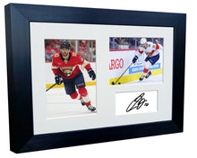 Load image into Gallery viewer, Kitbags &amp; Lockers 12x8 A4 A.J. Greer Florida Panthers Stanley Cup Winners NHL Autographed Signed Signature Photo Photograph Picture Frame Ice Hockey Poster Gift Triple
