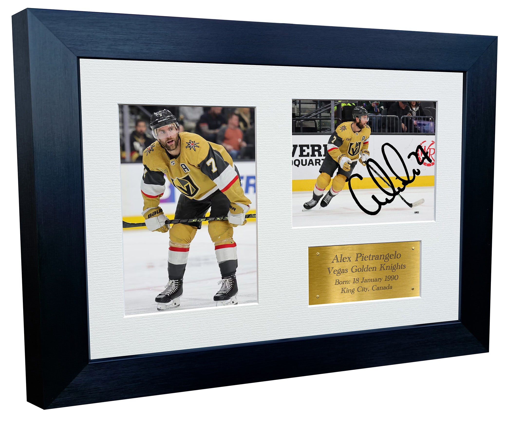 Kitbags & Lockers 12x8 A4 Alex Pietrangelo Vegas Golden Knights NHL Autographed Signed Signature Photo Photograph Picture Frame Ice Hockey Poster Gift Triple G