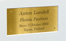 Load image into Gallery viewer, Kitbags &amp; Lockers 12x8 A4 Anton Lundell Florida Panthers Stanley Cup Winners NHL Autographed Signed Signature Photo Photograph Picture Frame Ice Hockey Poster Gift Triple G