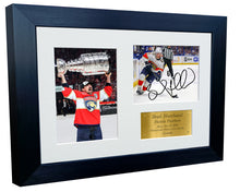 Load image into Gallery viewer, Kitbags &amp; Lockers 12x8 A4 Brad Marchand Florida Panthers Stanley Cup Winners NHL Autographed Signed Signature Photo Photograph Picture Frame Ice Hockey Poster Gift Triple G