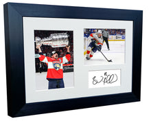Load image into Gallery viewer, Kitbags &amp; Lockers 12x8 A4 Brad Marchand Florida Panthers Stanley Cup Winners NHL Autographed Signed Signature Photo Photograph Picture Frame Ice Hockey Poster Gift Triple