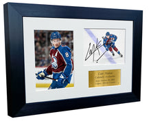 Load image into Gallery viewer, Kitbags &amp; Lockers 12x8 A4 Cale Makar Colorado Avalanche NHL Autographed Signed Signature Photo Photograph Picture Frame Ice Hockey Poster Gift Triple G