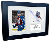 Load image into Gallery viewer, Kitbags &amp; Lockers 12x8 A4 Cale Makar Colorado Avalanche NHL Autographed Signed Signature Photo Photograph Picture Frame Ice Hockey Poster Gift Triple