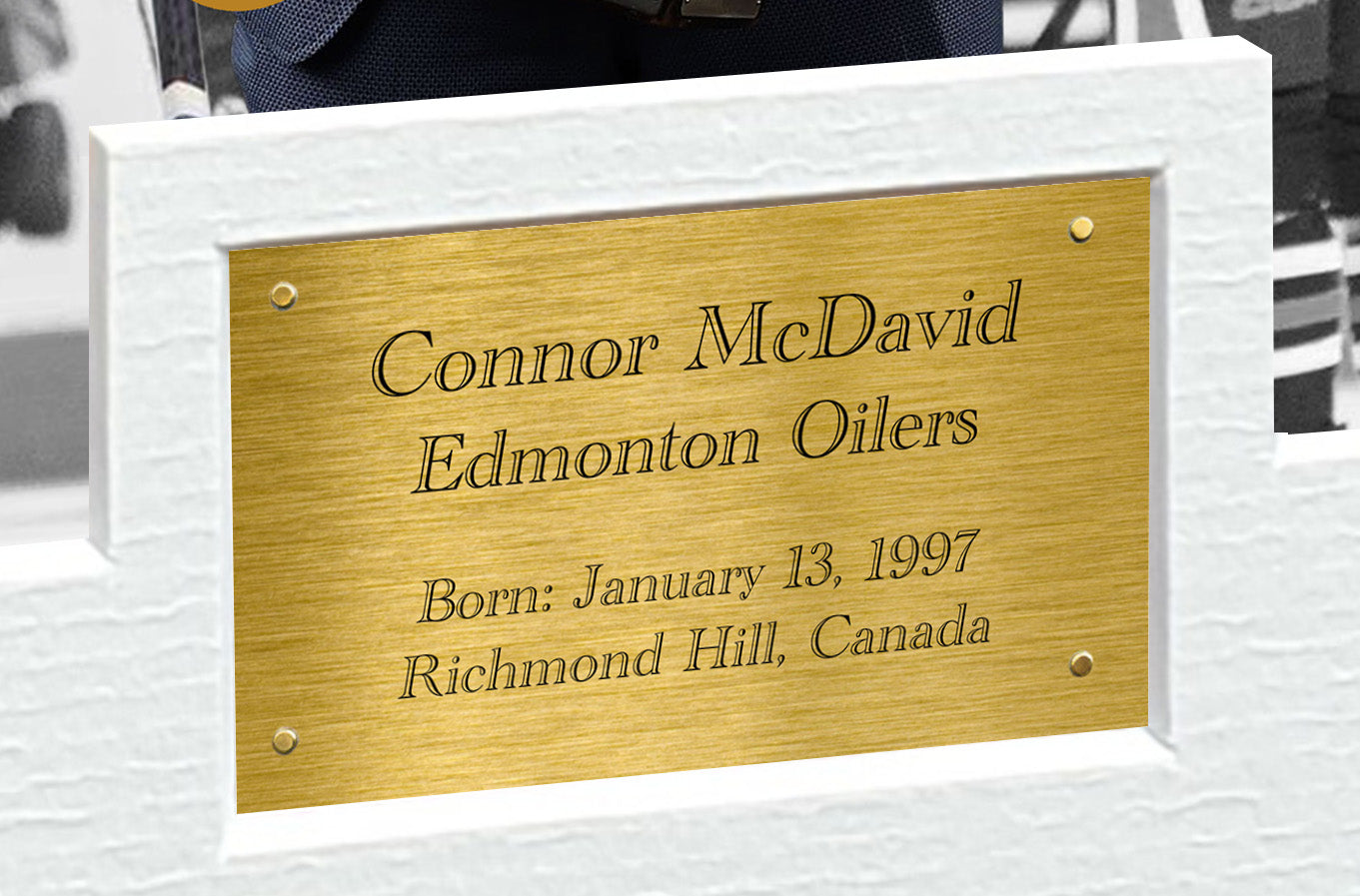 Kitbags & Lockers 12x8 A4 Connor McDavid Celebration Edmonton Oilers NHL Autographed Signed Photo Photograph Picture Frame Ice Hockey Poster Gift