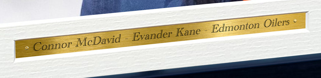 A4 Connor McDavid Evander Kane Edmonton Oilers NHL Autographed Signed Photo Photograph Picture Frame Ice Hockey Poster Gift