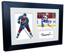 Load image into Gallery viewer, Kitbags &amp; Lockers 12x8 A4 Devon Toews Colorado Avalanche NHL Autographed Signed Signature Photo Photograph Picture Frame Ice Hockey Poster Gift Triple