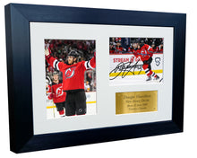 Load image into Gallery viewer, Kitbags &amp; Lockers 12x8 A4 Dougie Hamilton New Jersey Devils NHL Autographed Signed Photo Photograph Picture Frame Ice Hockey Poster Gift Triple G