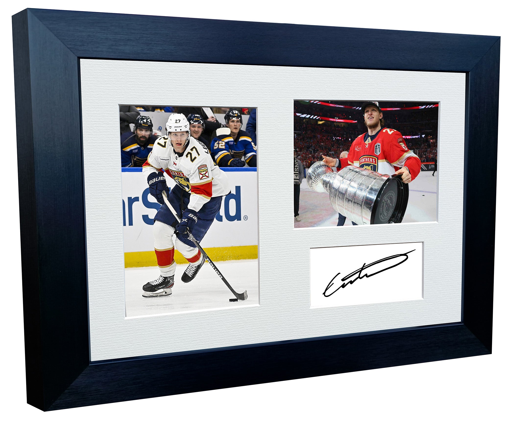 Kitbags & Lockers 12x8 A4 Eetu Luostarinen Florida Panthers Stanley Cup Winners NHL Autographed Signed Signature Photo Photograph Picture Frame Ice Hockey Poster Gift Triple