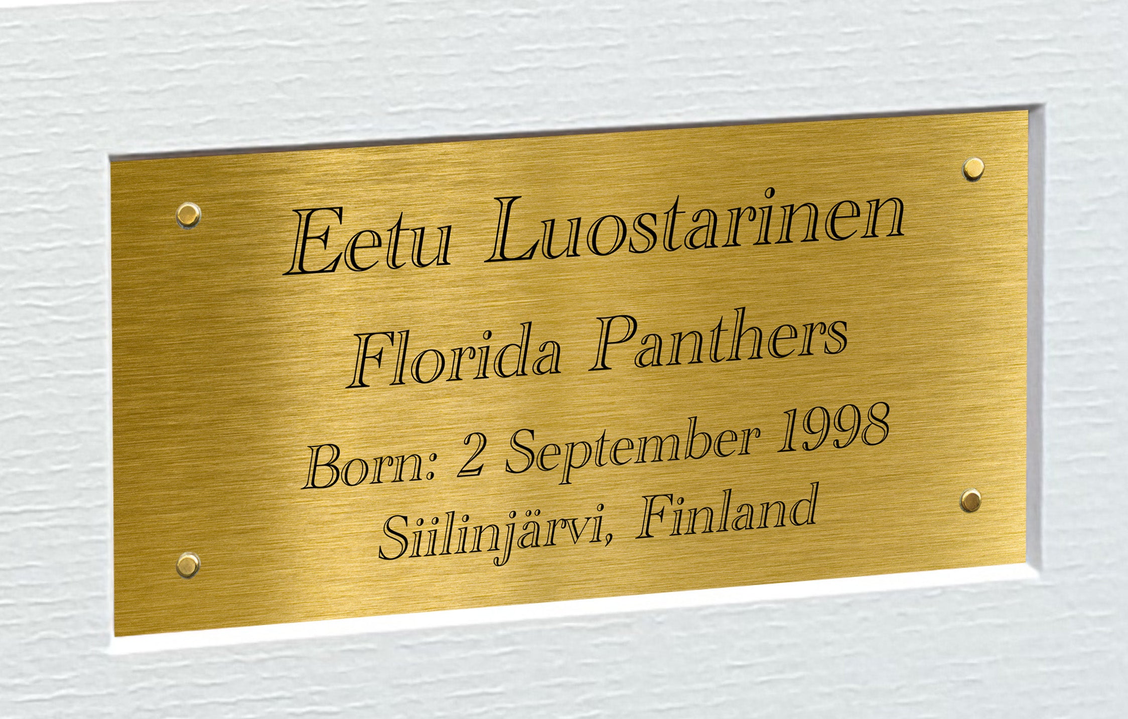 Kitbags & Lockers 12x8 A4 Eetu Luostarinen Florida Panthers Stanley Cup Winners NHL Autographed Signed Signature Photo Photograph Picture Frame Ice Hockey Poster Gift Triple G