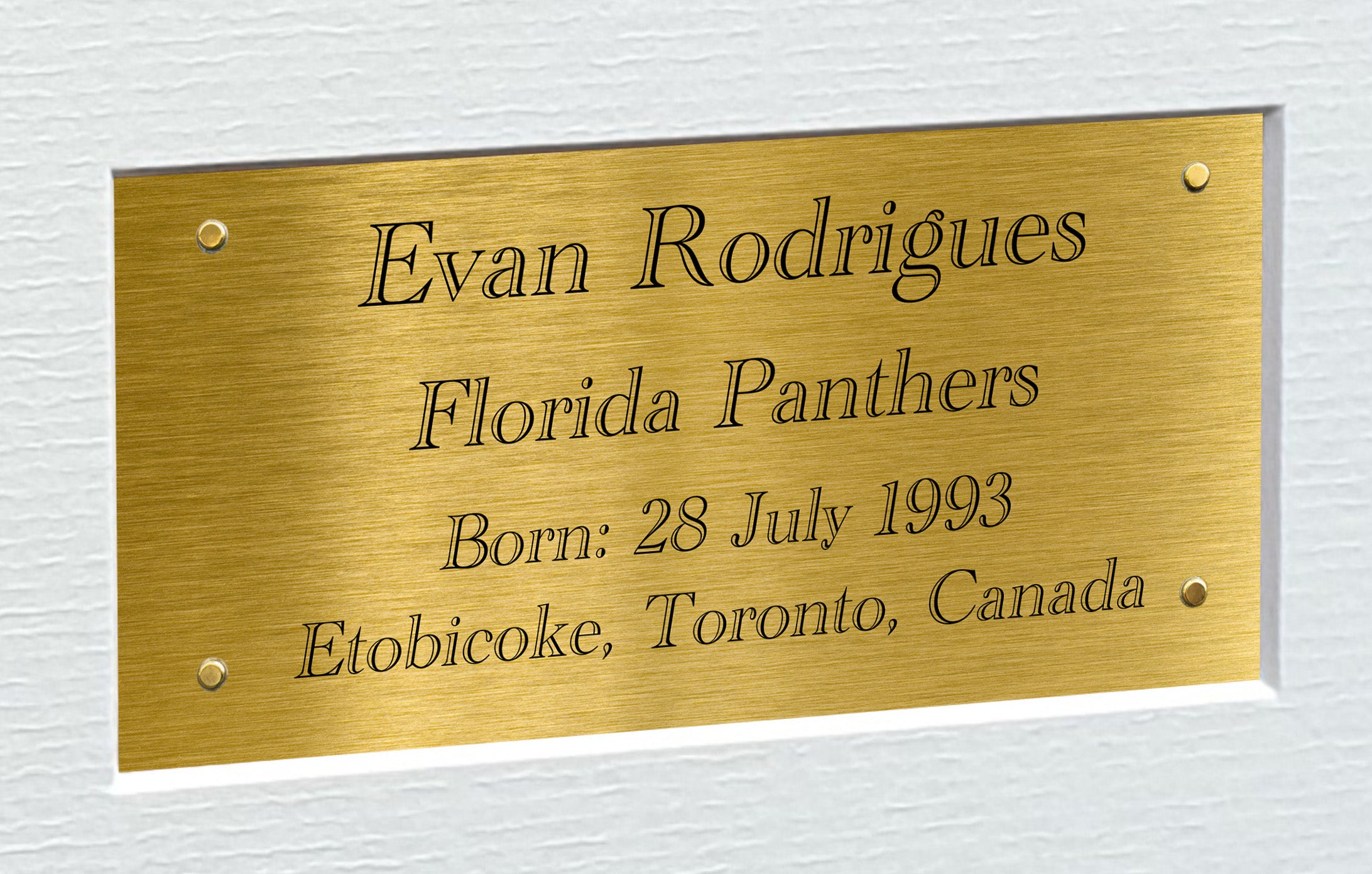 Kitbags & Lockers 12x8 A4 Evan Rodrigues Florida Panthers Stanley Cup Winners NHL Autographed Signed Signature Photo Photograph Picture Frame Ice Hockey Poster Gift Triple G