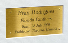 Load image into Gallery viewer, Kitbags &amp; Lockers 12x8 A4 Evan Rodrigues Florida Panthers Stanley Cup Winners NHL Autographed Signed Signature Photo Photograph Picture Frame Ice Hockey Poster Gift Triple G