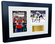 Load image into Gallery viewer, Kitbags &amp; Lockers 12x8 A4 Evan Rodrigues Florida Panthers Stanley Cup Winners NHL Autographed Signed Signature Photo Photograph Picture Frame Ice Hockey Poster Gift Triple G
