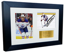 Load image into Gallery viewer, A4 Evander Kane Edmonton Oilers NHL Autographed Signed Photo Photograph Picture Frame Ice Hockey Poster Gift Triple G