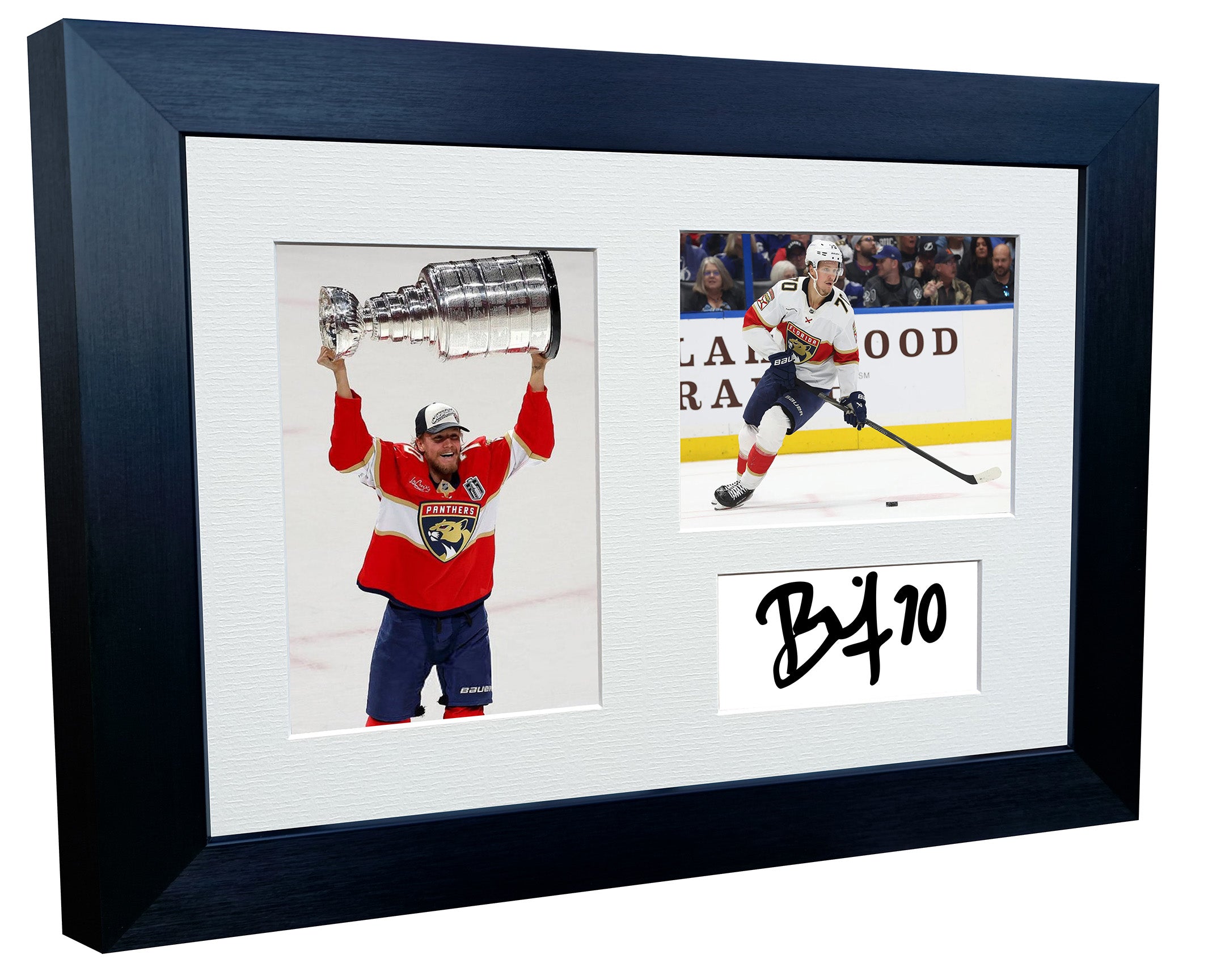 Kitbags & Lockers 12x8 A4 Jesper Boqvist Florida Panthers Stanley Cup Winners NHL Autographed Signed Signature Photo Photograph Picture Frame Ice Hockey Poster Gift Triple