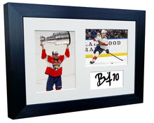 Load image into Gallery viewer, Kitbags &amp; Lockers 12x8 A4 Jesper Boqvist Florida Panthers Stanley Cup Winners NHL Autographed Signed Signature Photo Photograph Picture Frame Ice Hockey Poster Gift Triple