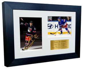 12x8 A4 Jonny Brodzinski New York Rangers NHL Autographed Signed Photo Photograph Picture Frame Ice Hockey Poster Gift Triple G