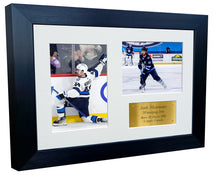 Load image into Gallery viewer, Kitbags &amp; Lockers 12x8 A4 Josh Morrissey Winnipeg Jets NHL Autographed Signed Signature Photo Photograph Picture Frame Ice Hockey Poster Gift Triple G