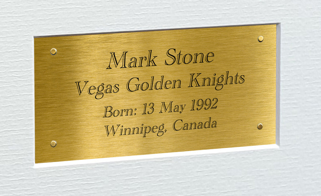 Kitbags & Lockers 12x8 A4 Mark Stone Vegas Golden Knights NHL Autographed Signed Signature Photo Photograph Picture Frame Ice Hockey Poster Gift Triple G