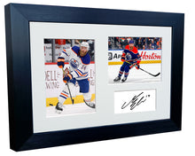 Load image into Gallery viewer, 12x8 A4 Mattias Ekholm Edmonton Oilers NHL Autographed Signed Photo Photograph Picture Frame Ice Hockey Poster Gift Triple
