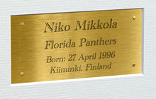 Load image into Gallery viewer, Kitbags &amp; Lockers 12x8 A4 Niko Mikkola Florida Panthers Stanley Cup Winners NHL Autographed Signed Signature Photo Photograph Picture Frame Ice Hockey Poster Gift Triple G