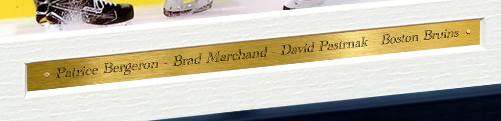 12x8 A4 Patrice Bergeron Brad Marchand David Pastrnak Boston Bruins NHL Autographed Signed Photo Photograph Picture Frame Ice Hockey Poster Gift