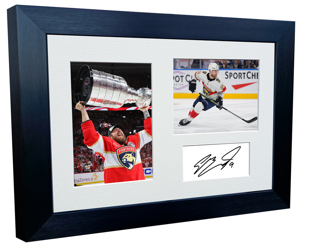 Kitbags & Lockers 12x8 A4 Sam Bennett Florida Panthers Stanley Cup Winners NHL Autographed Signed Signature Photo Photograph Picture Frame Ice Hockey Poster Gift Triple