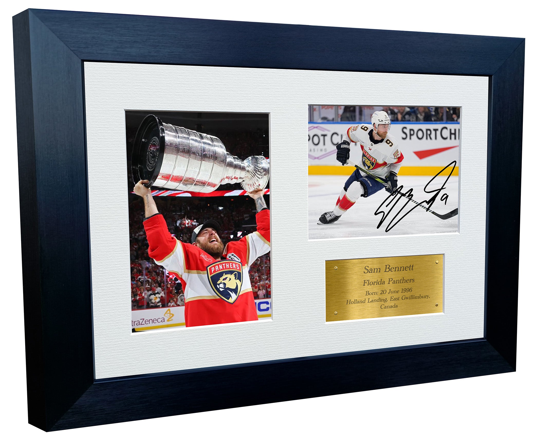 Kitbags & Lockers 12x8 A4 Sam Bennett Florida Panthers Stanley Cup Winners NHL Autographed Signed Signature Photo Photograph Picture Frame Ice Hockey Poster Gift Triple G