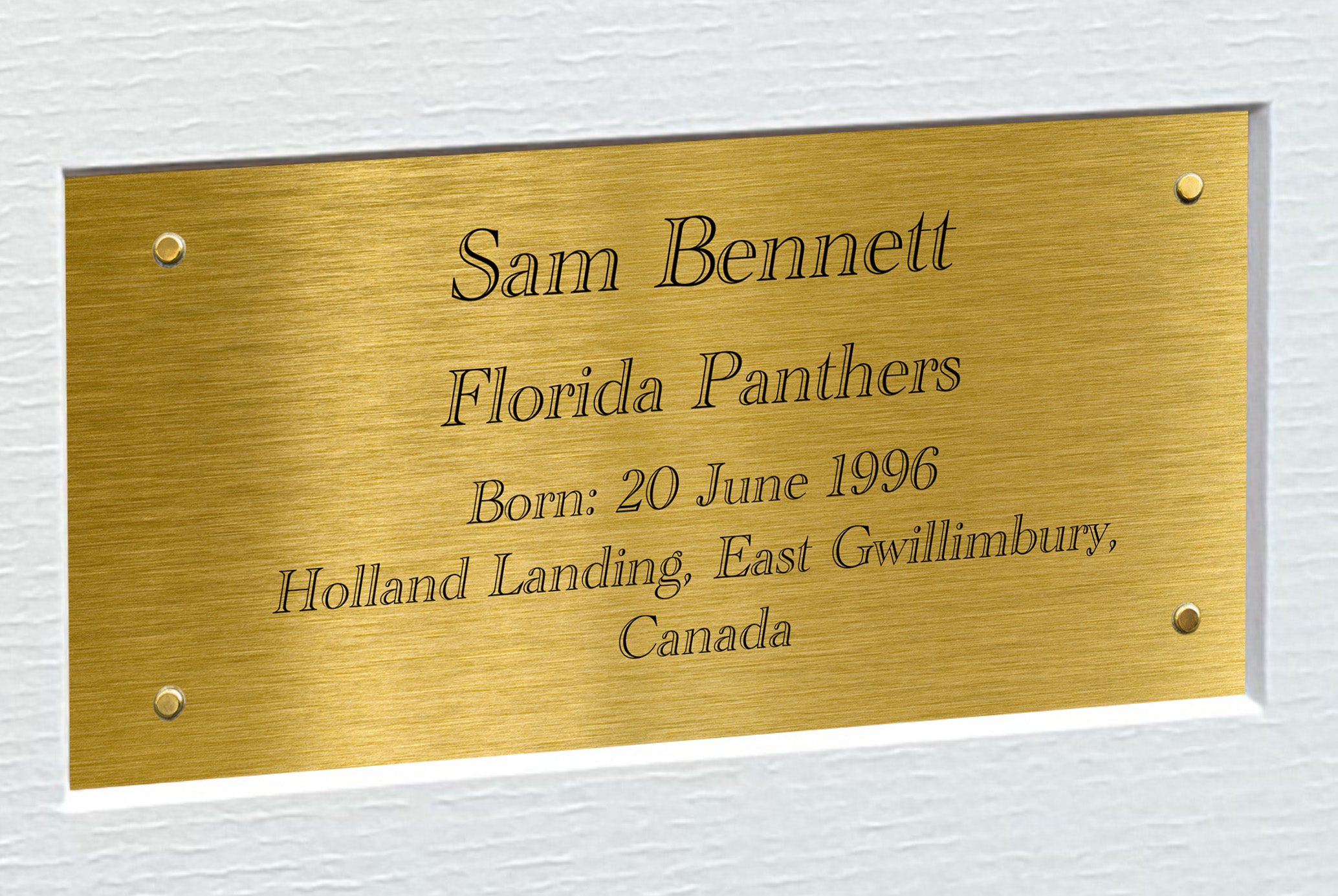 Kitbags & Lockers 12x8 A4 Sam Bennett Florida Panthers Stanley Cup Winners NHL Autographed Signed Signature Photo Photograph Picture Frame Ice Hockey Poster Gift Triple G