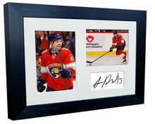 Load image into Gallery viewer, Kitbags &amp; Lockers 12x8 A4 Sam Reinhart Florida Panthers NHL Autographed Signed Signature Photo Photograph Picture Frame Ice Hockey Poster Gift Triple