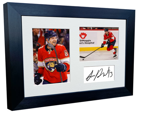 Kitbags & Lockers 12x8 A4 Sam Reinhart Florida Panthers NHL Autographed Signed Signature Photo Photograph Picture Frame Ice Hockey Poster Gift Triple