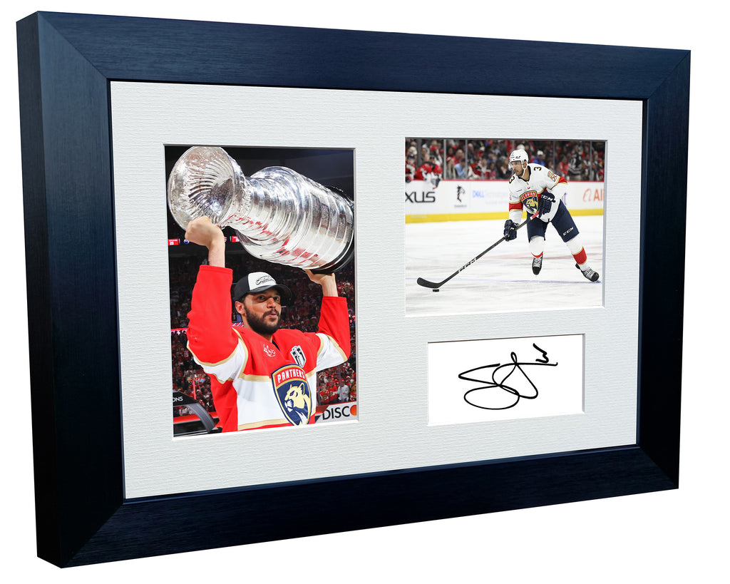 Kitbags & Lockers 12x8 A4 Gustav Forsling Florida Panthers Stanley Cup Winners NHL Autographed Signed Signature Photo Photograph Picture Frame Ice Hockey Poster Gift Triple